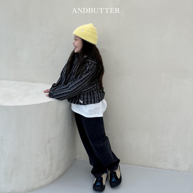 Andbutter - Korean Children Fashion - #discoveringself - Stone Black Denim Pants