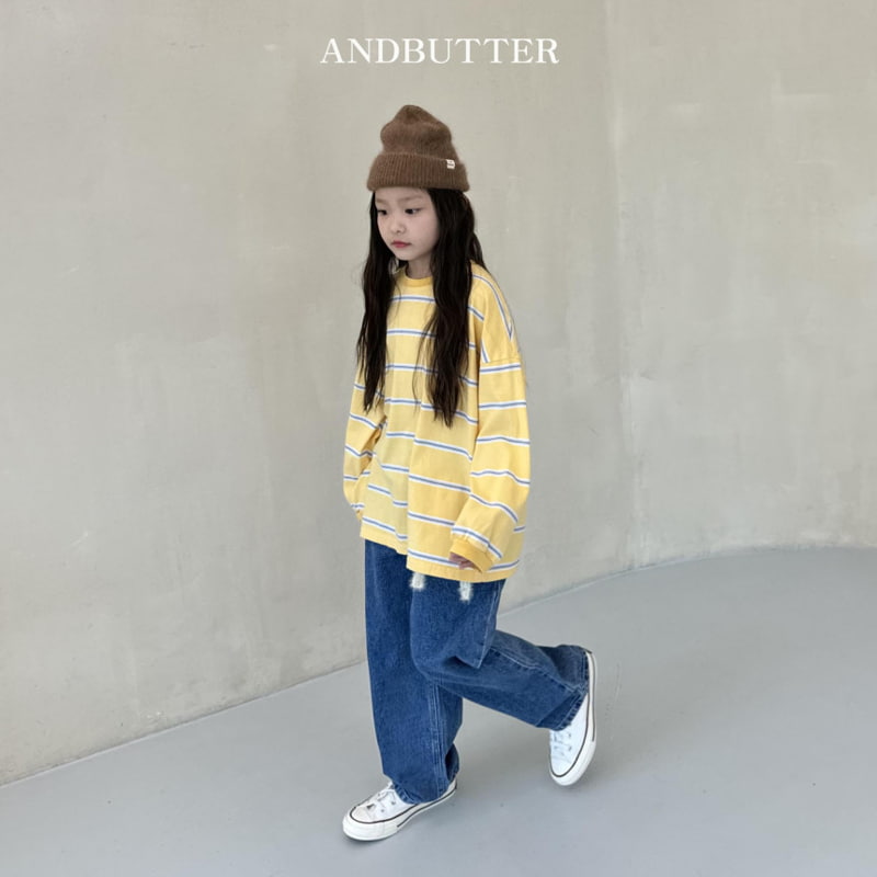 Andbutter - Korean Children Fashion - #fashionkids - Standard Denim Pants