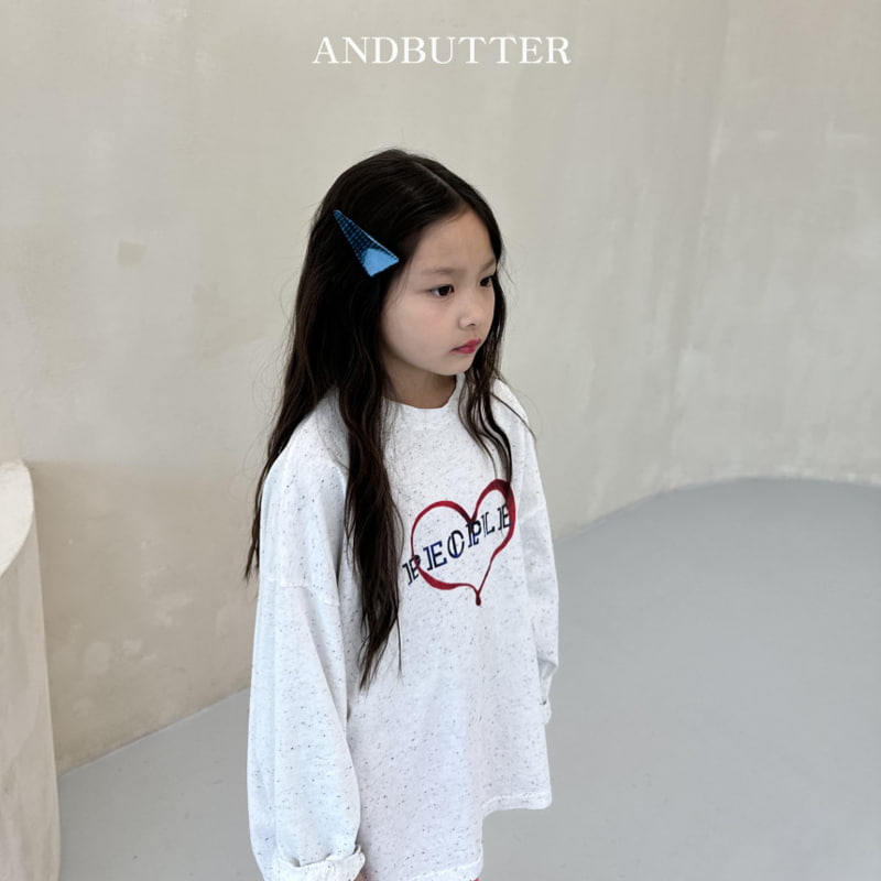 Andbutter - Korean Children Fashion - #fashionkids - Heart People Tee - 7