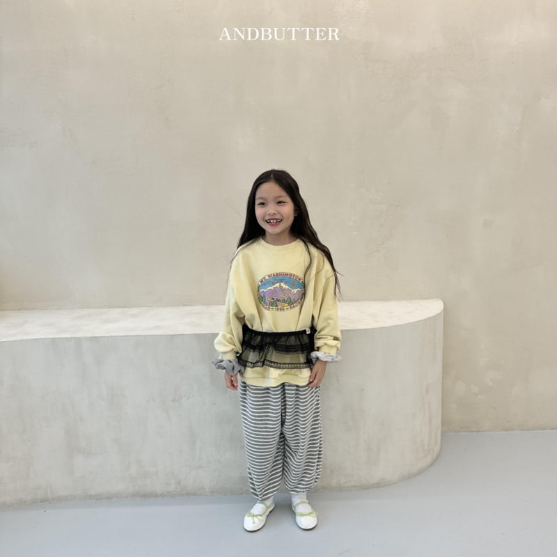 Andbutter - Korean Children Fashion - #fashionkids - Stripe Jogger Pants - 3