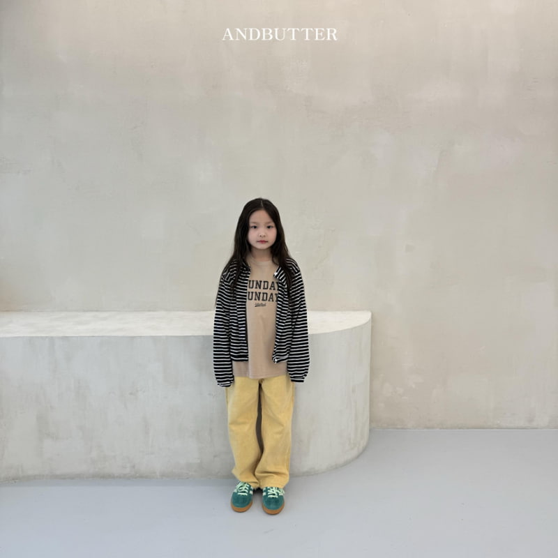 Andbutter - Korean Children Fashion - #fashionkids - Sunday Pigment Tee - 10