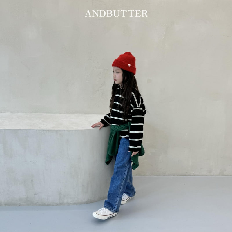 Andbutter - Korean Children Fashion - #kidsstore - Multi Stripe Tee - 6