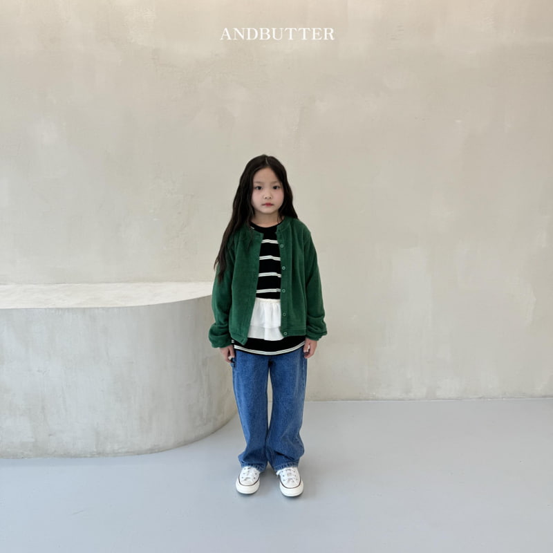 Andbutter - Korean Children Fashion - #kidzfashiontrend - Multi Stripe Tee - 7