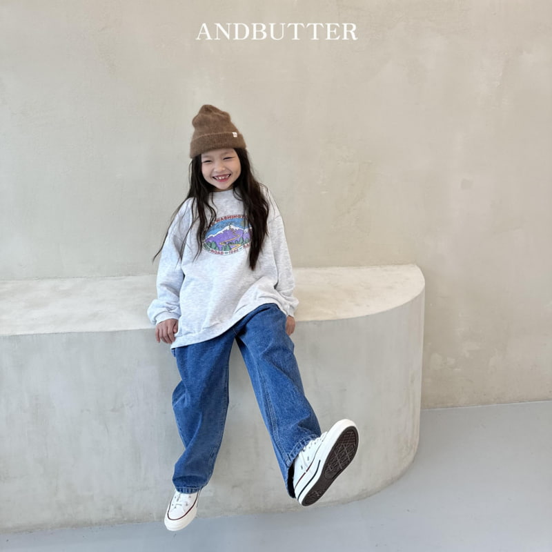 Andbutter - Korean Children Fashion - #kidsstore - Standard Denim Pants - 4