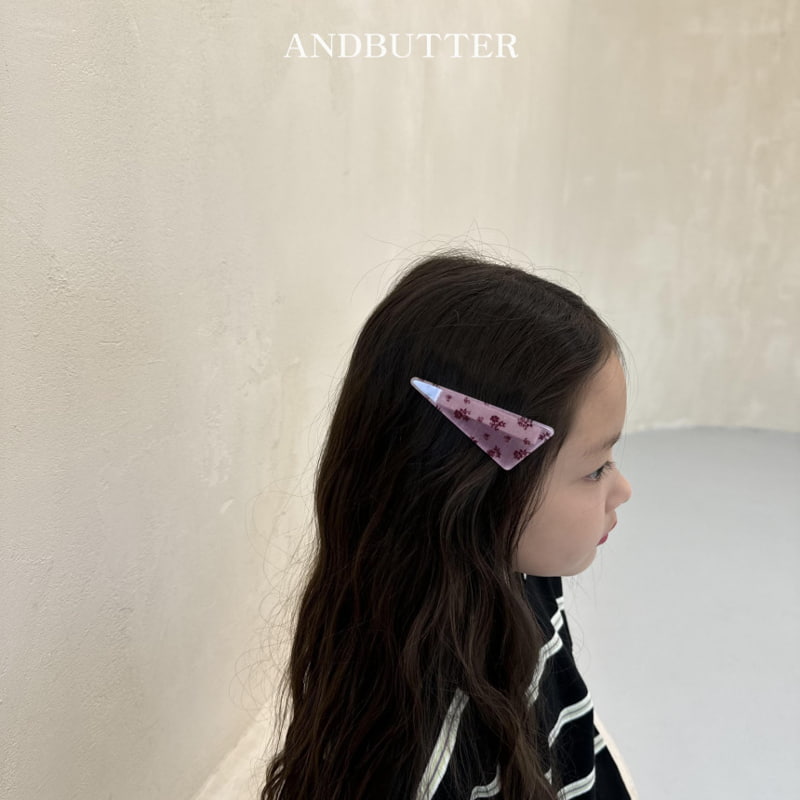 Andbutter - Korean Children Fashion - #kidzfashiontrend - Flower Board Hairpin - 3