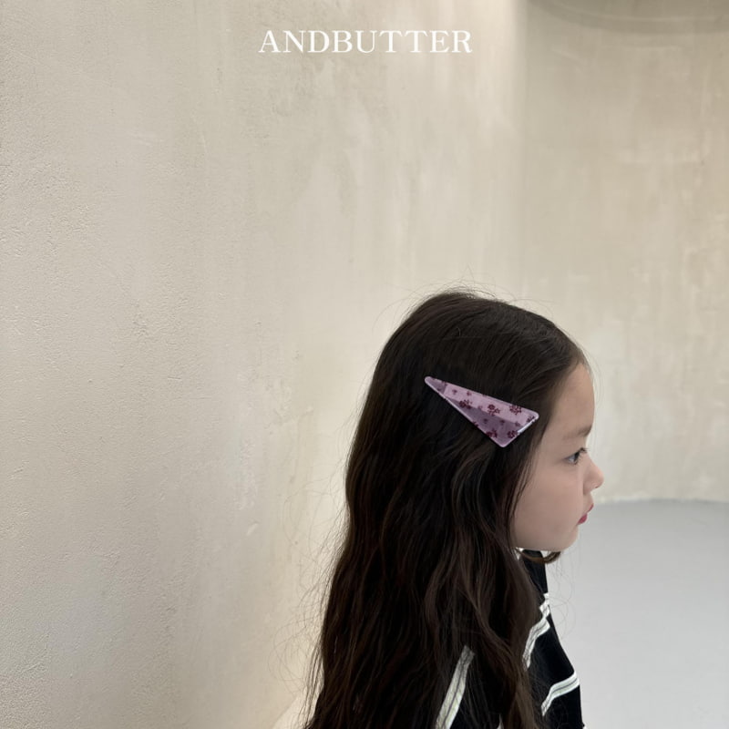 Andbutter - Korean Children Fashion - #littlefashionista - Flower Board Hairpin - 5