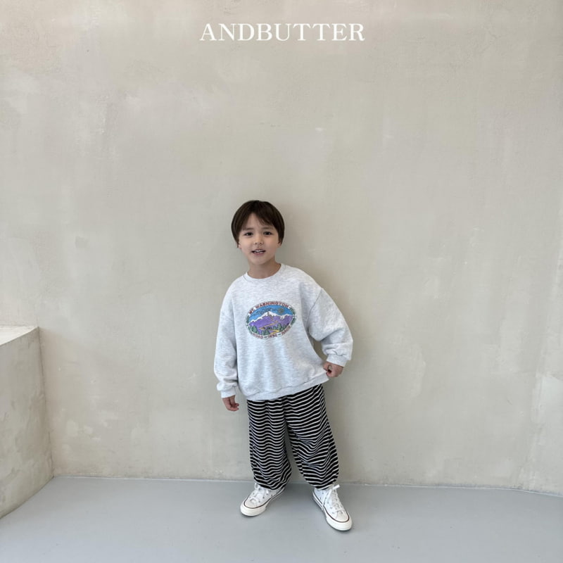 Andbutter - Korean Children Fashion - #minifashionista - Stripe Jogger Pants - 10