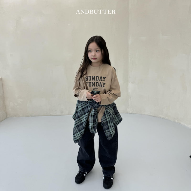 Andbutter - Korean Children Fashion - #minifashionista - Stone Black Denim Pants - 9