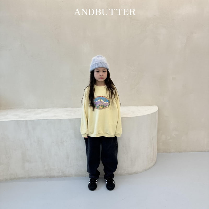 Andbutter - Korean Children Fashion - #prettylittlegirls - Stone Black Denim Pants - 10