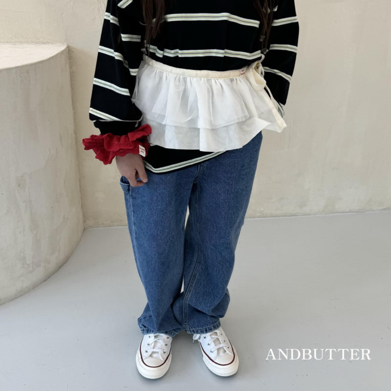 Andbutter - Korean Children Fashion - #todddlerfashion - Standard Denim Pants - 10