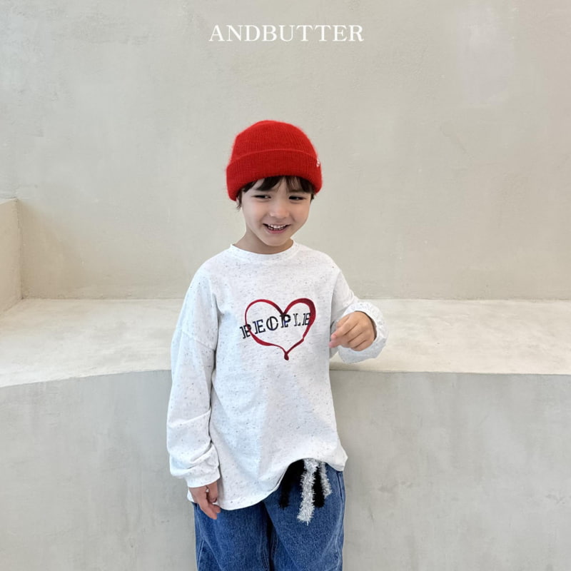 Andbutter - Korean Children Fashion - #toddlerclothing - Heart People Tee