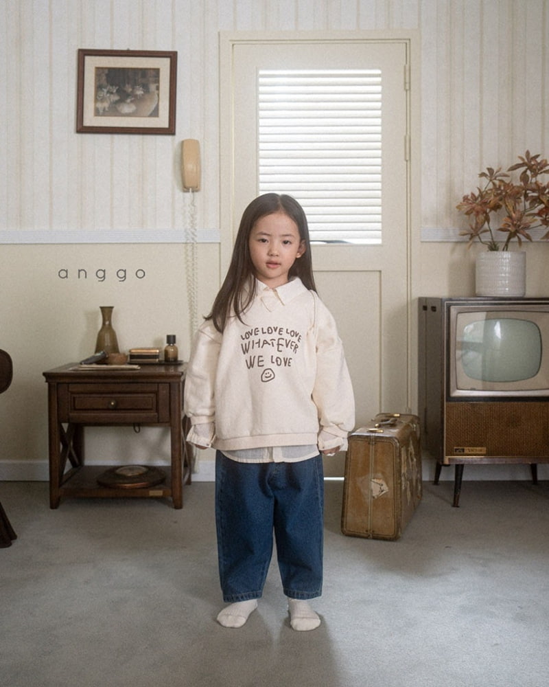 Anggo - Korean Children Fashion - #Kfashion4kids - Love Sweatshirts - 5