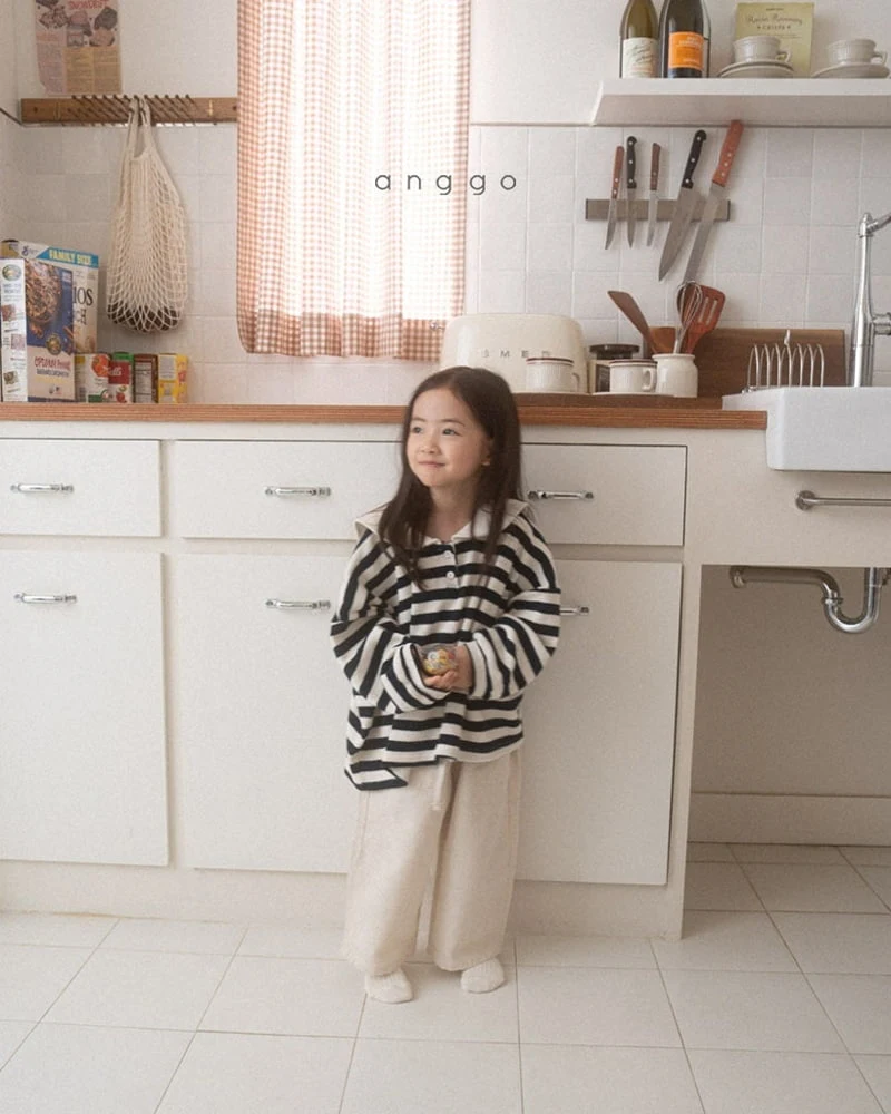 Anggo - Korean Children Fashion - #kidsstore - Kitkat Collar Tee - 5