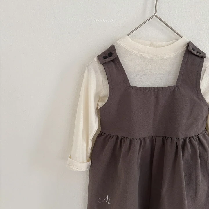 Atomeme - Korean Baby Fashion - #babyboutique - Daily Button Overalls - 11