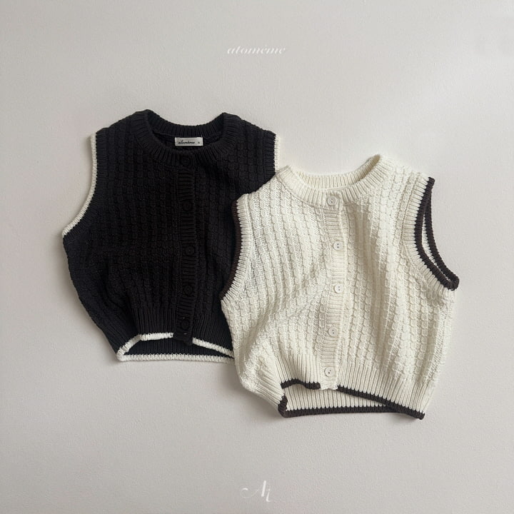 Atomeme - Korean Baby Fashion - #babyclothing - Cute Knit Vest - 5