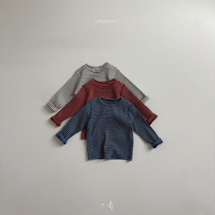 Atomeme - Korean Baby Fashion - #babygirlfashion - Marie Stripe Tee