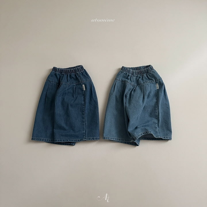 Atomeme - Korean Baby Fashion - #babylifestyle - Automn Wide Denim Pants