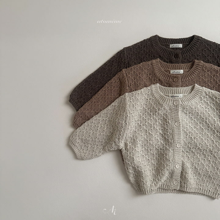 Atomeme - Korean Baby Fashion - #babyoninstagram - Vanilla Knit Cardigan - 2