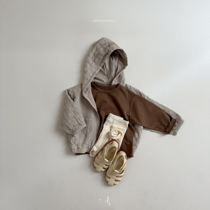 Atomeme - Korean Baby Fashion - #babyoninstagram - Butter Hood Zip-up - 7