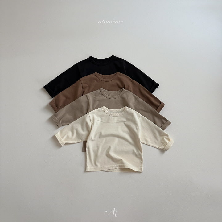 Atomeme - Korean Baby Fashion - #babyoninstagram - Soft Piping Basic Tee