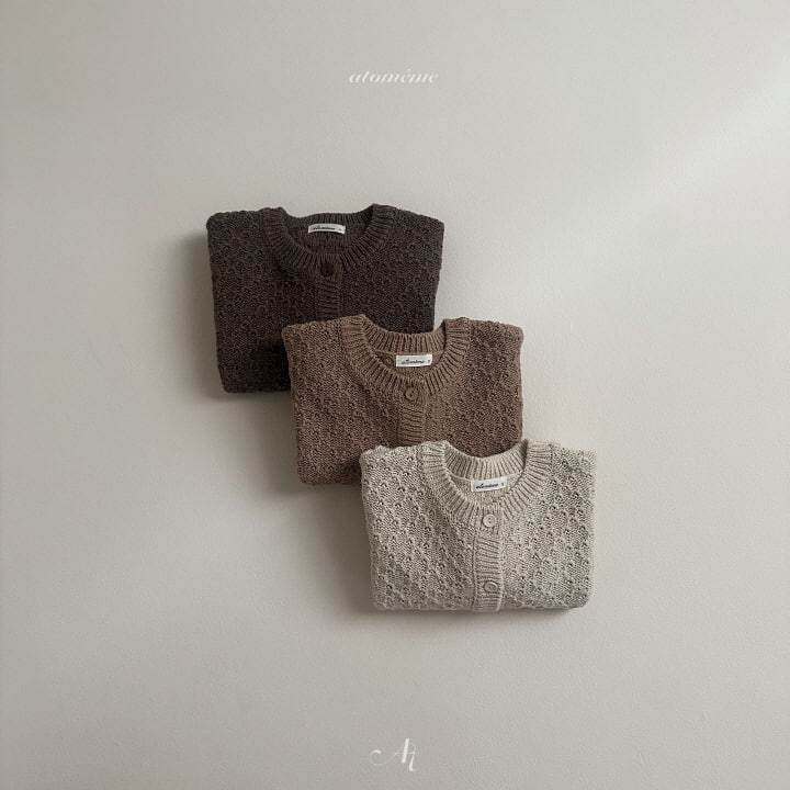 Atomeme - Korean Baby Fashion - #babyootd - Vanilla Knit Cardigan - 3