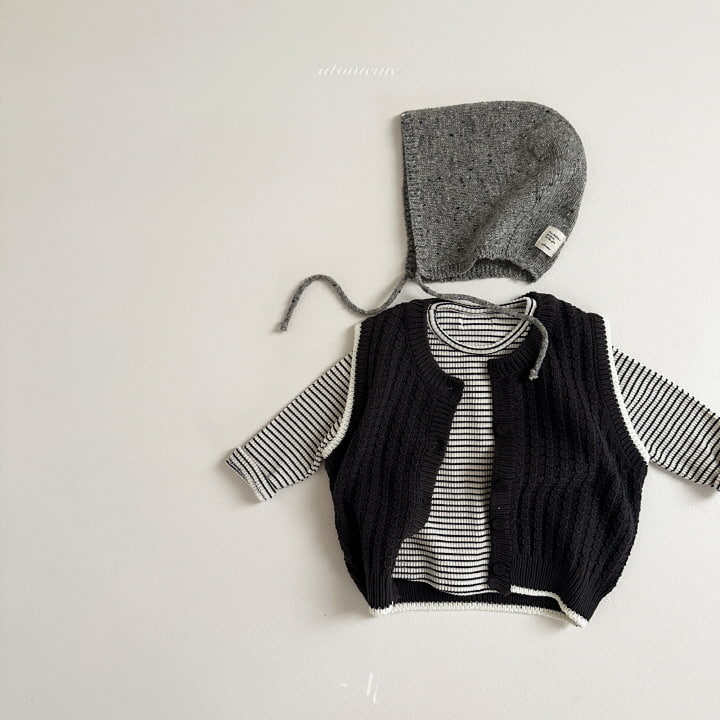 Atomeme - Korean Baby Fashion - #babyootd - Cute Knit Vest - 11