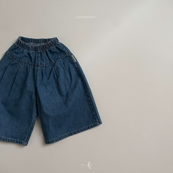 Atomeme - Korean Baby Fashion - #babywear - Automn Wide Denim Pants - 6