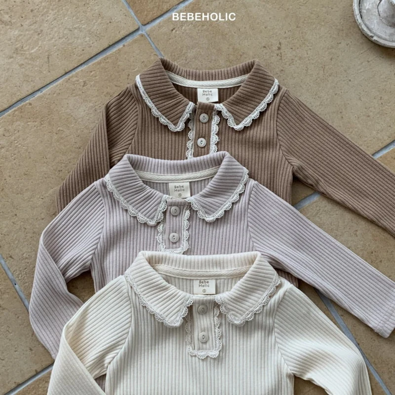 Bebe Holic - Korean Baby Fashion - #babyboutique - Pongpong Collar Tee - 7