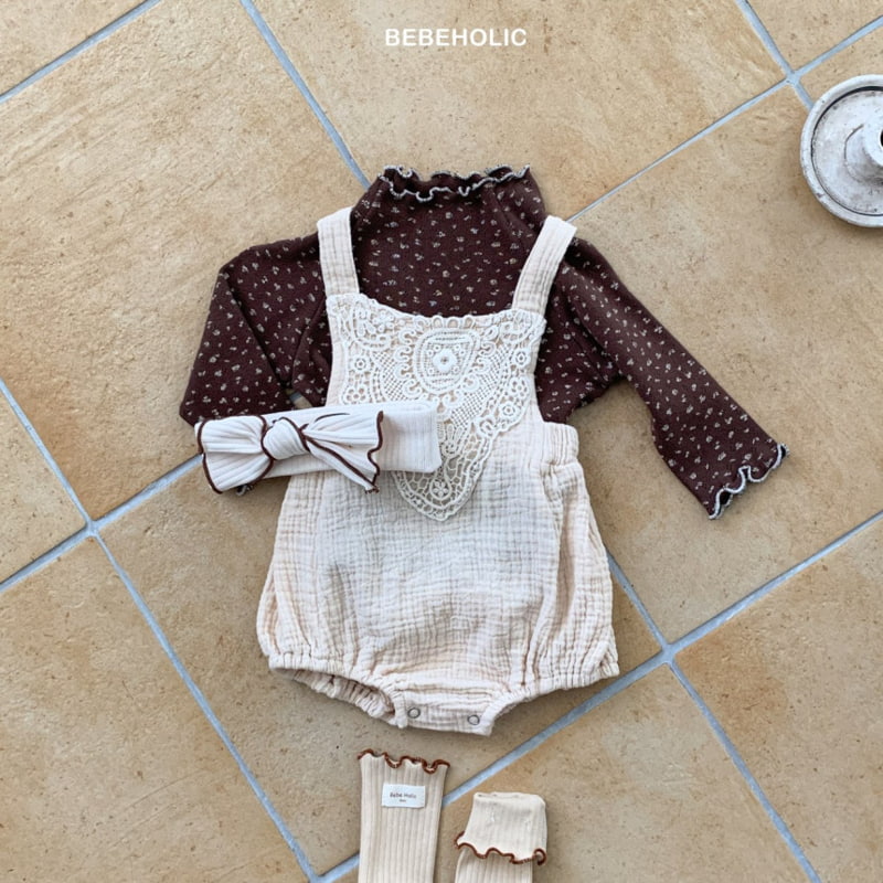 Bebe Holic - Korean Baby Fashion - #babyboutique - Mongsil Suspender Bodysuit - 5