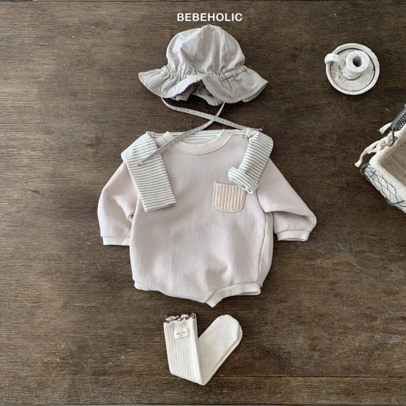 Bebe Holic - Korean Baby Fashion - #babyboutiqueclothing - Pocket Bodysuit - 4