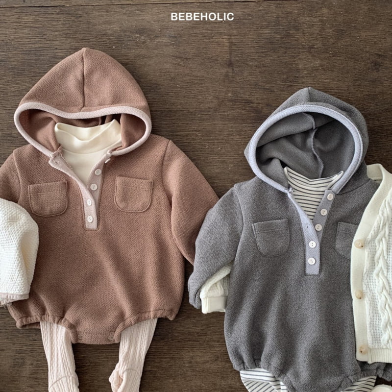 Bebe Holic - Korean Baby Fashion - #babyclothing - Venus Hood Bodysuit - 2