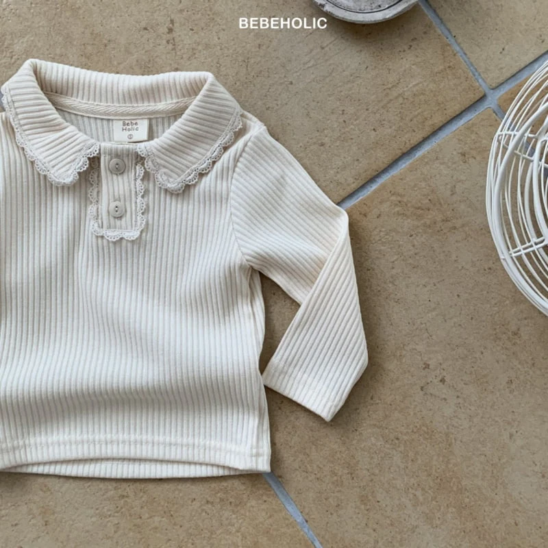 Bebe Holic - Korean Baby Fashion - #babyclothing - Pongpong Collar Tee - 10