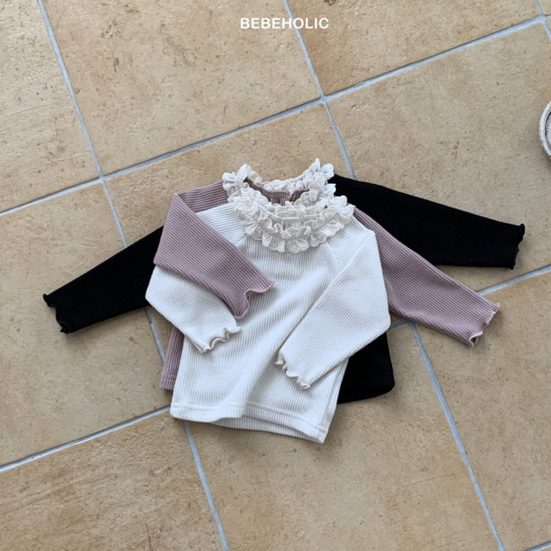 Bebe Holic - Korean Baby Fashion - #babyfashion - Heart Lace Tee - 10