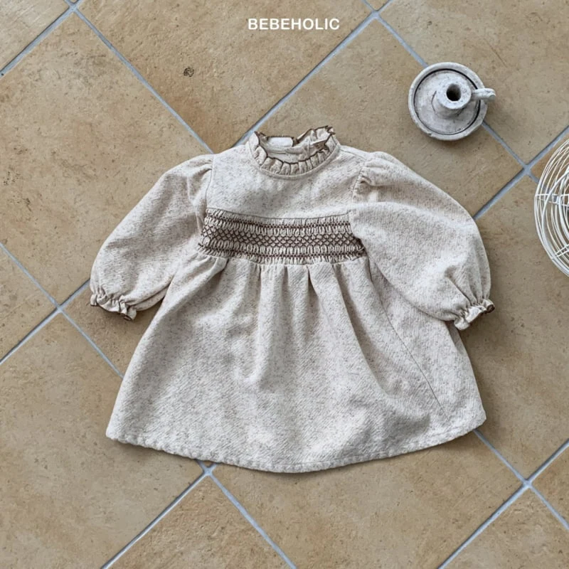 Bebe Holic - Korean Baby Fashion - #babyfashion - Smocked Frill One-piece - 11