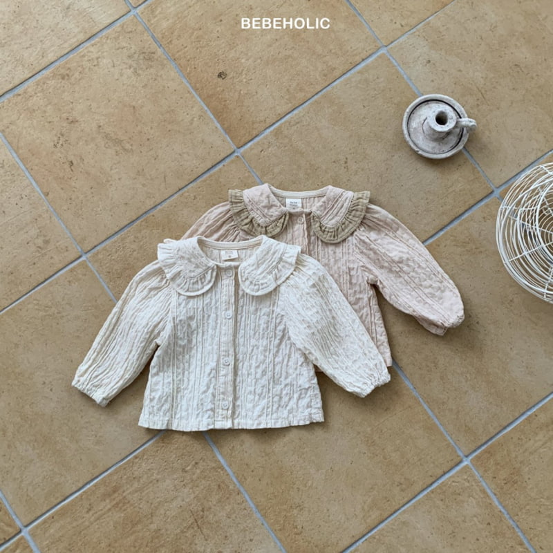 Bebe Holic - Korean Baby Fashion - #babyfever - Frill Collar Blouse - 7