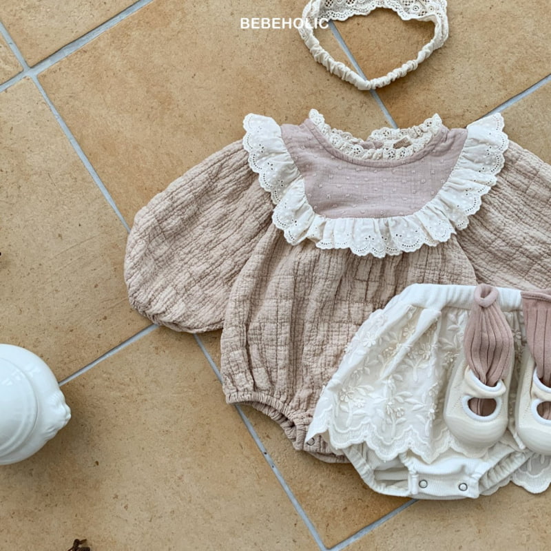 Bebe Holic - Korean Baby Fashion - #babyfever - Lace Frill Bodysuit - 7