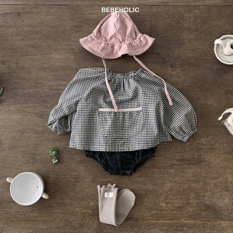 Bebe Holic - Korean Baby Fashion - #babygirlfashion - Raglan Check Blouse - 8