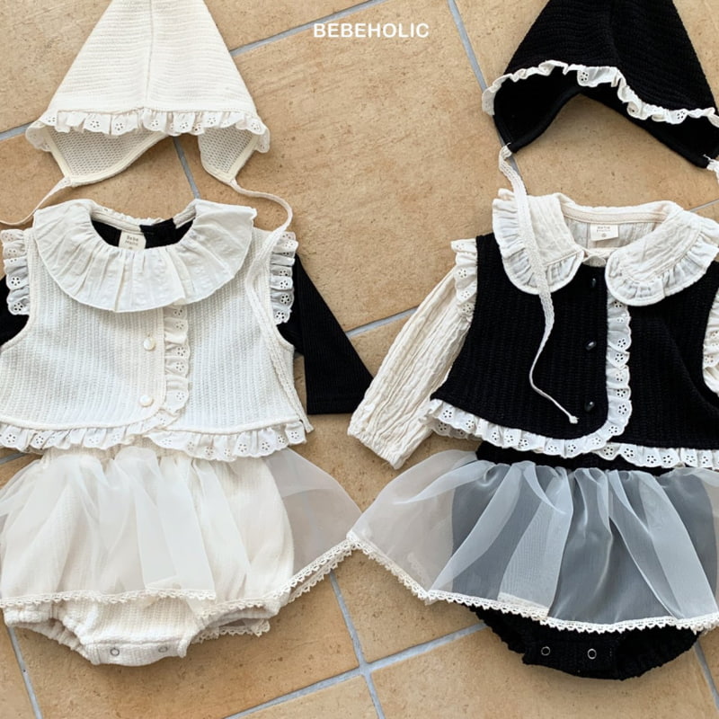 Bebe Holic - Korean Baby Fashion - #babygirlfashion - Lace Frill Vest