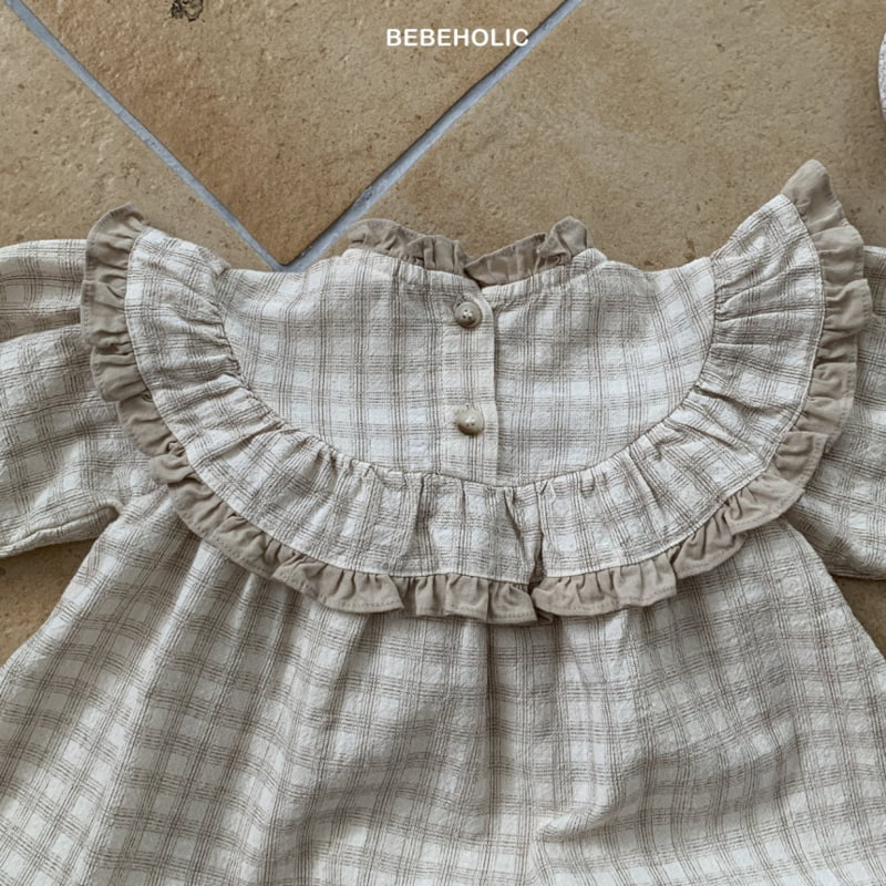 Bebe Holic - Korean Baby Fashion - #babygirlfashion - Round Shirring One-piece - 12