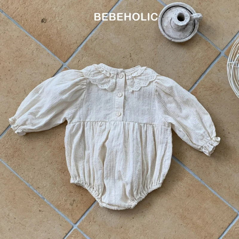 Bebe Holic - Korean Baby Fashion - #babylifestyle - Lace Collar Bodysuit - 10