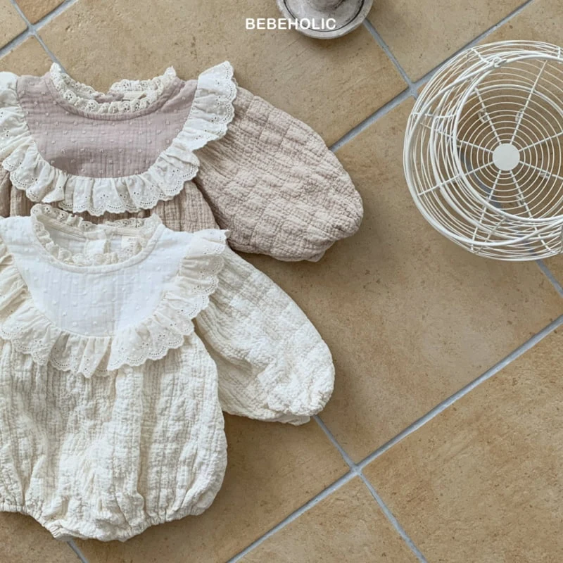 Bebe Holic - Korean Baby Fashion - #babylifestyle - Lace Frill Bodysuit - 9