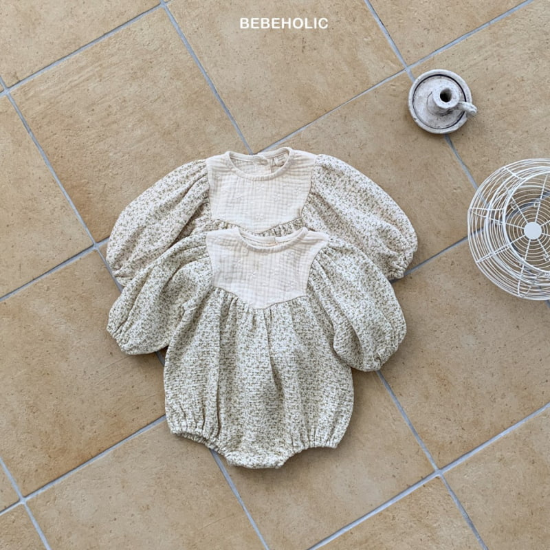 Bebe Holic - Korean Baby Fashion - #babylifestyle - Flower Embroidery Bodysuit - 7