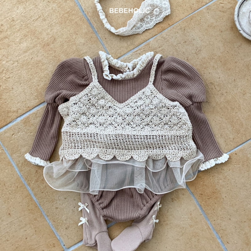 Bebe Holic - Korean Baby Fashion - #babyoninstagram - Knit Bustier - 3