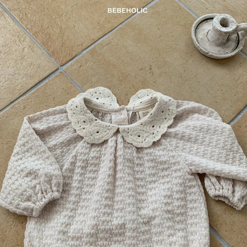 Bebe Holic - Korean Baby Fashion - #babyoninstagram - Embo Knit Bodysuit - 9