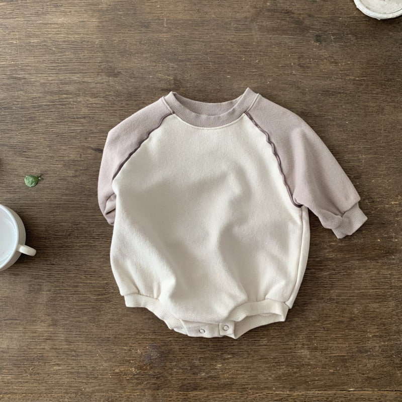 Bebe Holic - Korean Baby Fashion - #babyootd - Raglan Piping Bodysuit - 11