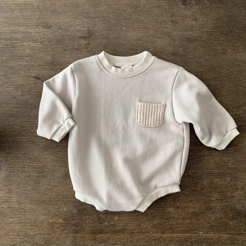 Bebe Holic - Korean Baby Fashion - #babyootd - Pocket Bodysuit - 10