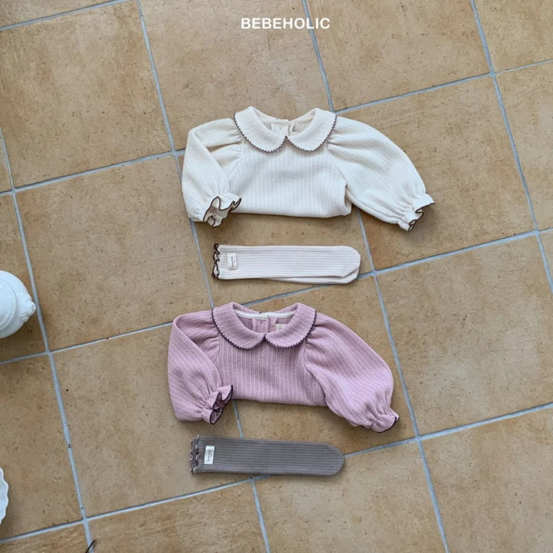 Bebe Holic - Korean Baby Fashion - #babyootd - Pin Coat Collar Tee - 3