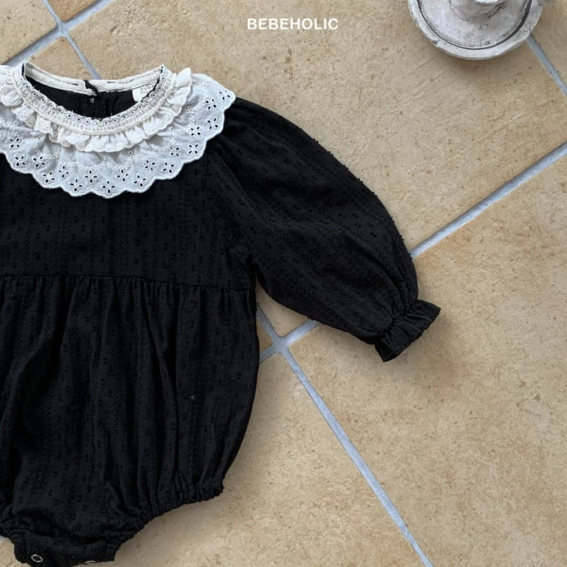 Bebe Holic - Korean Baby Fashion - #babyootd - Lace Collar Bodysuit - 12