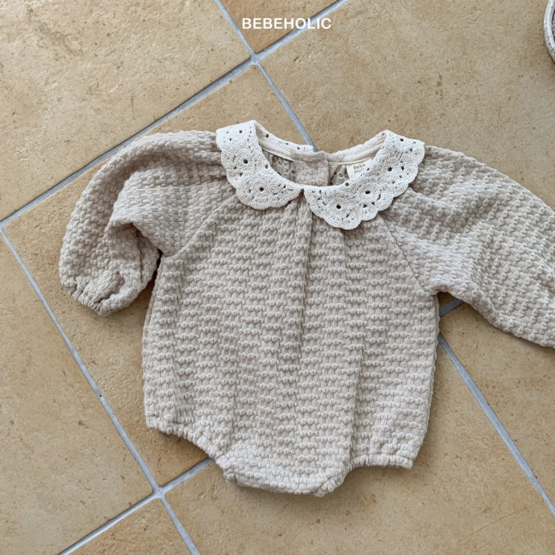 Bebe Holic - Korean Baby Fashion - #babyootd - Embo Knit Bodysuit - 10