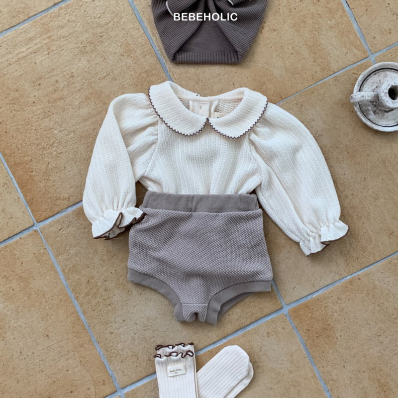 Bebe Holic - Korean Baby Fashion - #babyootd - Pin Coat Collar Tee - 4